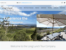 Tablet Screenshot of longlunchtourco.com.au